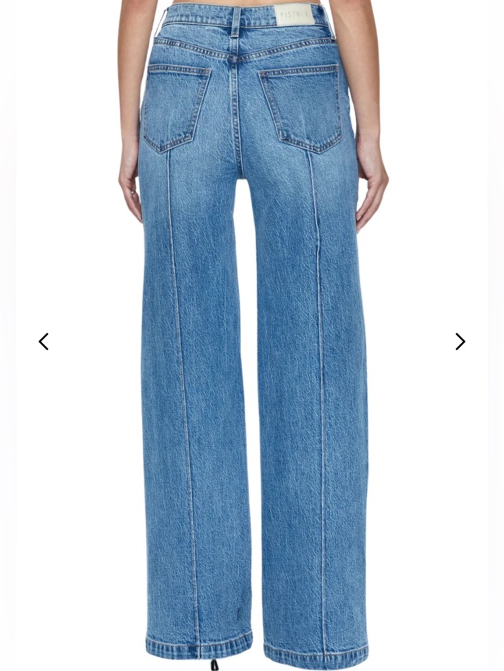 NWT Pistola Lana Pintuck High Rise, Ultra Wide Leg Jean in Cannes - Picture 7 of 7
